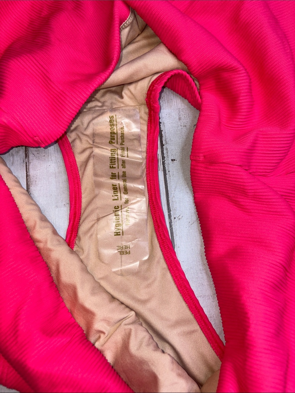 Old Navy Bikini BOTTOM 4XL Swimsuit Bathing Suit Pink Ribbed - Picture 7 of 15